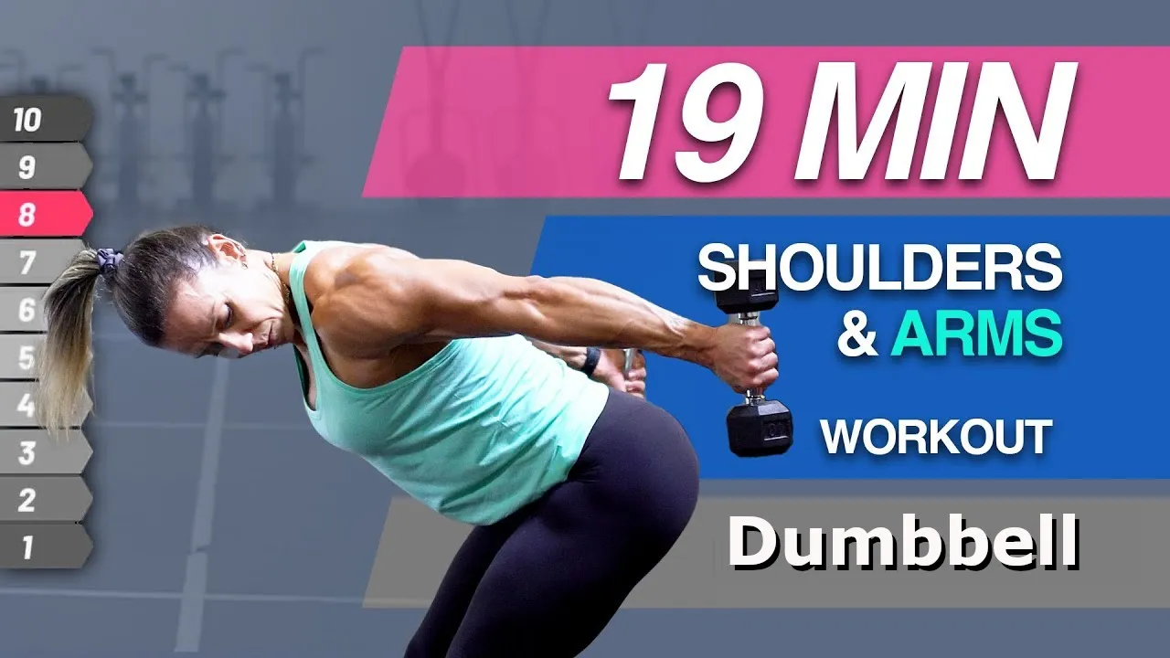19 Min Arms & Shoulders circuit workout with dumbbells | Full workout